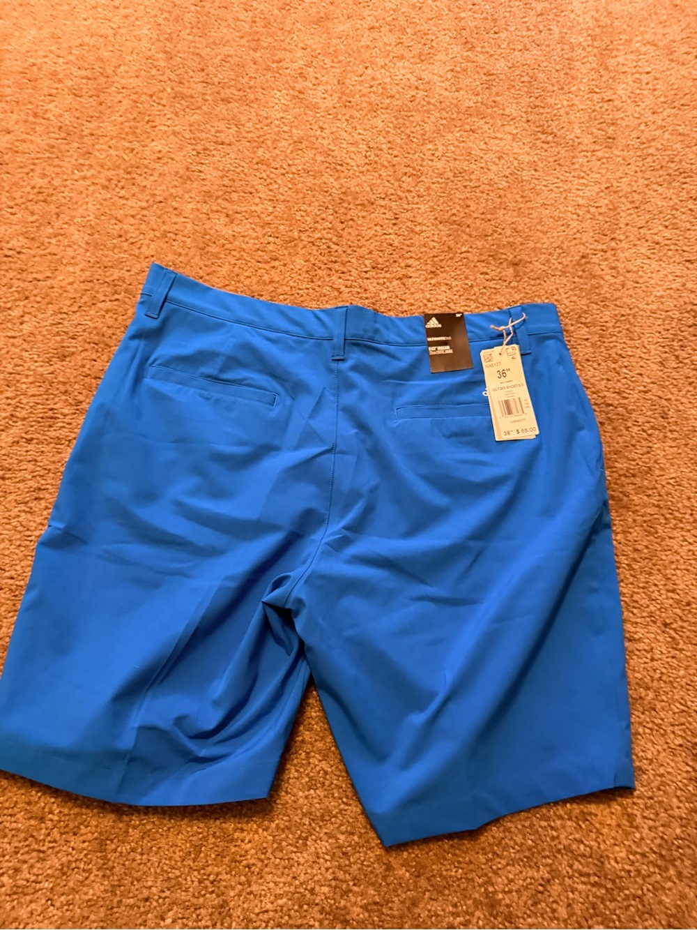 NWT Adidas ultimate Men’s Blue 365 Performance Golf Shorts stretch soft sz 36